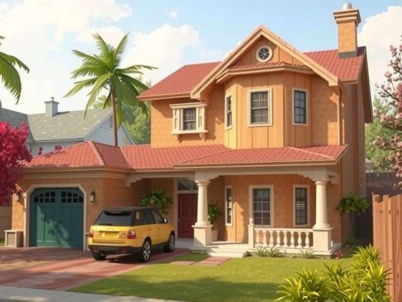 Suburban Home Renewal Game Screenshot Showing Indian Style Home Renovation